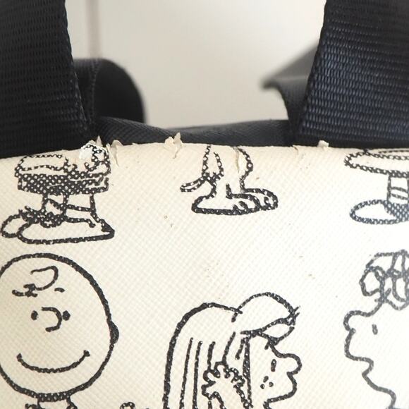 BioWorld Snoopy Charlie Brown Peanuts Gang Backpack White Black Cartoon Drawings - Picture 14 of 15